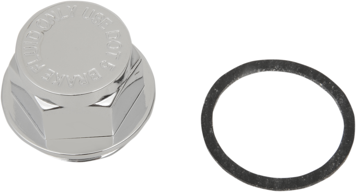 DRAG SPECIALTIES Replacement Master Cylinder Cap - Chrome Master Cylinder Cap DS-530624
