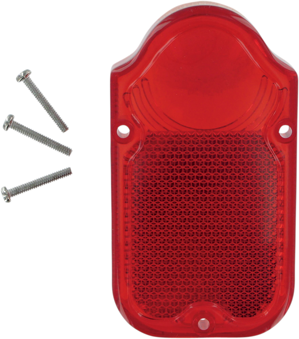DRAG SPECIALTIES Replacement Red Tombstone Lens - Replacement Lens / Tombstone 2010-0565