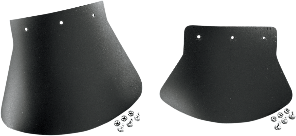 DRAG SPECIALTIES SEATS Large Mud Flap — Plain - Large Mud Flap / Plain / 10-1/2" W x 8" H DS-393701