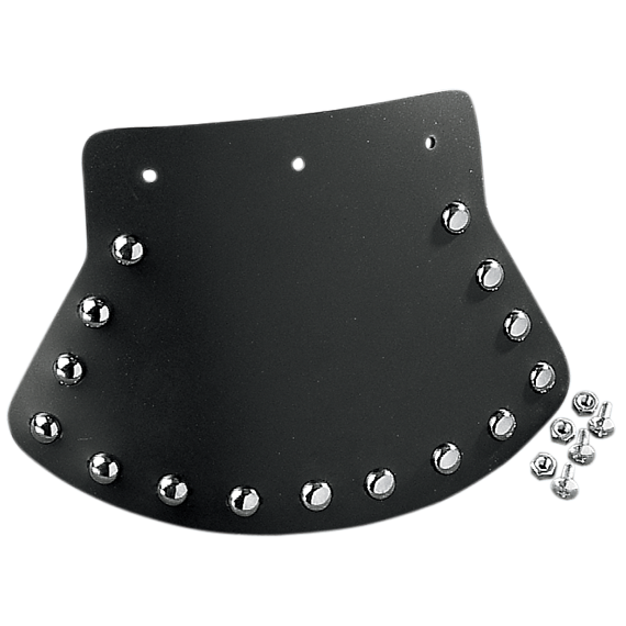 DRAG SPECIALTIES SEATS Medium Mud Flap — Studded - Medium Mud Flap / Studded with Plain Center / 9-1/2" W x 6-1/2" H DS-393703