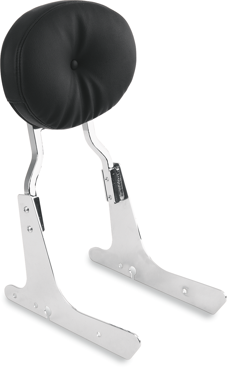 DRAG SPECIALTIES SEATS Oval Backrest Pad — Pillow - Oval Sissy Bar Pad / Black / Pillow 0822-0344