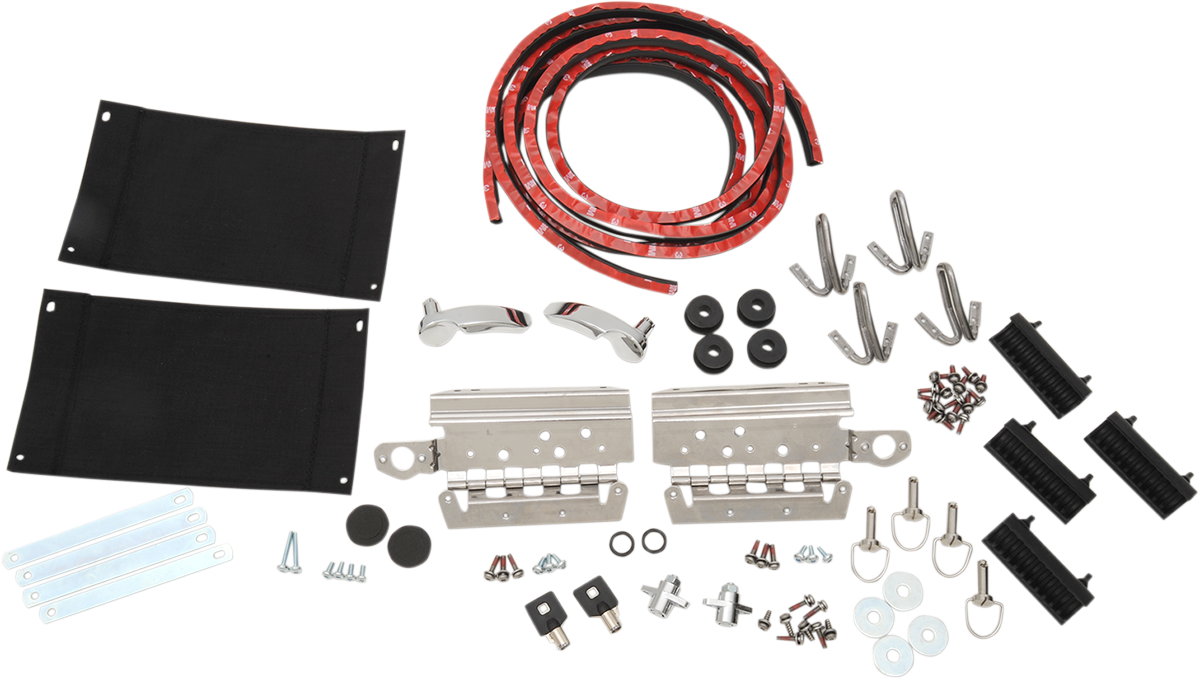 DRAG SPECIALTIES Saddlebag Lid Hardware Kit - Saddlebag Lid Complete Hardware Kit / FL '14-'25 3501-1152