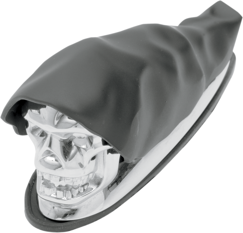 DRAG SPECIALTIES Shrouded Skull Fender Ornament - 1405-0158