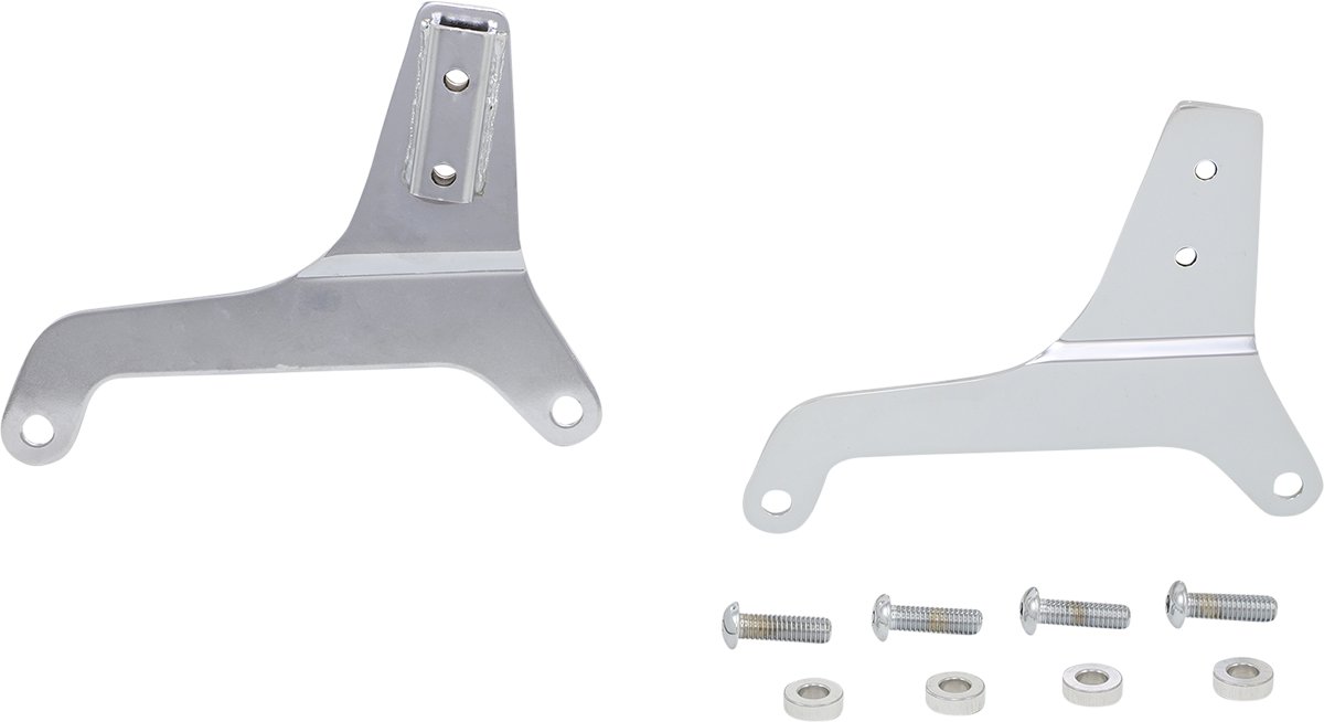 DRAG SPECIALTIES Sissy Bar Side Plates - Side Plates / Chrome 1504-0067