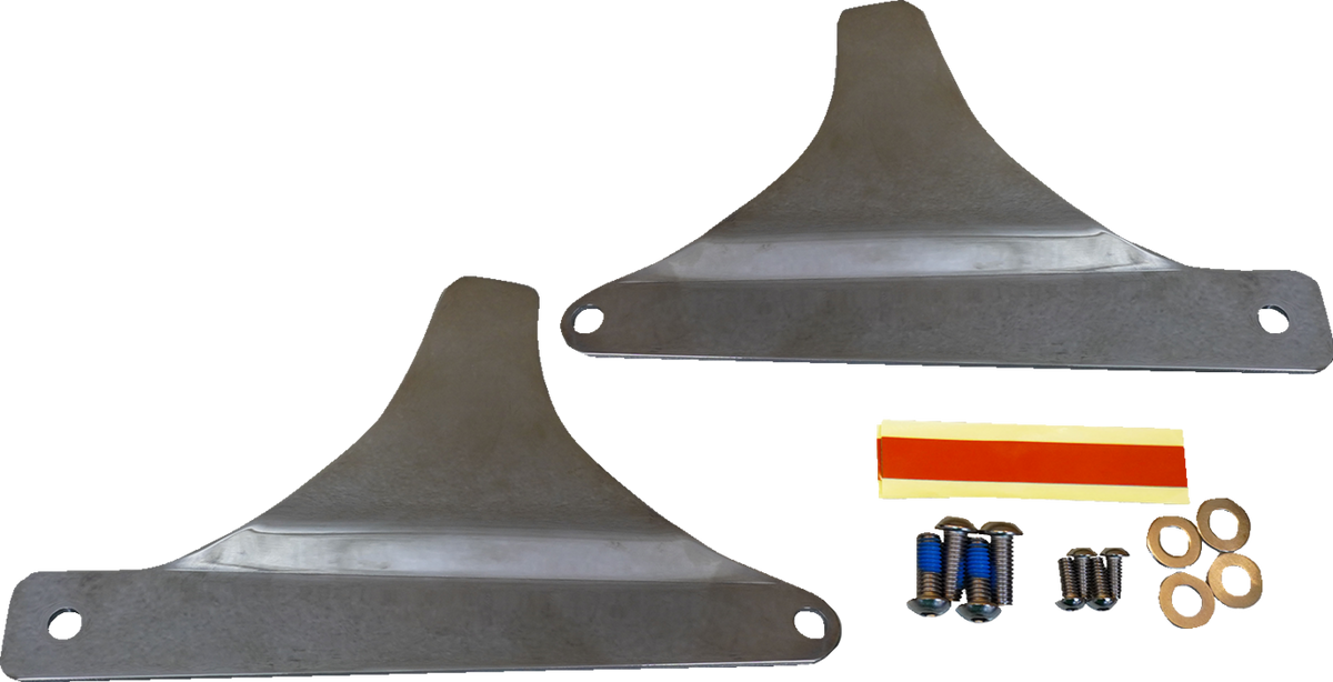 DRAG SPECIALTIES Sissy Bar Side Plates - Side Plates / Chrome 1504-0113