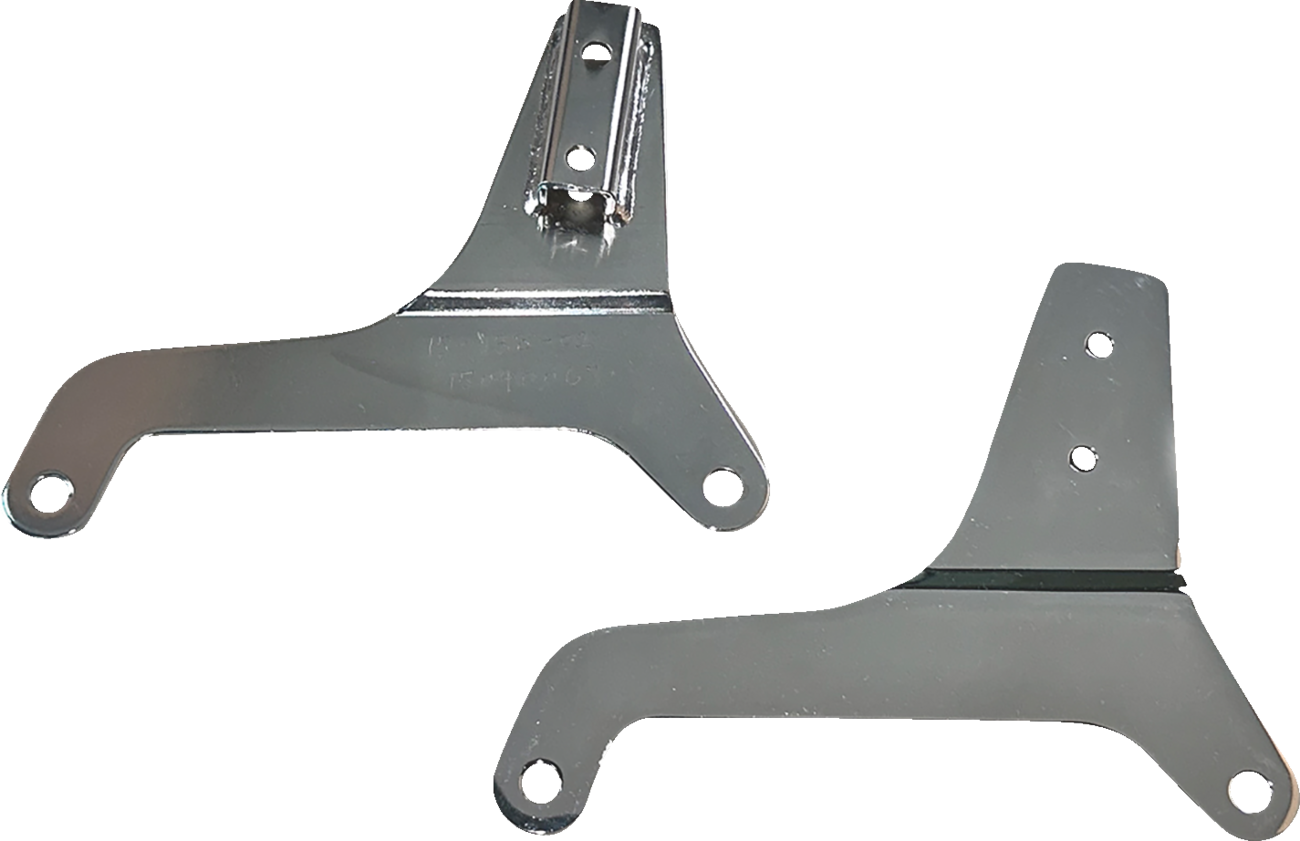 DRAG SPECIALTIES Sissy Bar Side Plates - Side Plates / Chrome 1504-0128