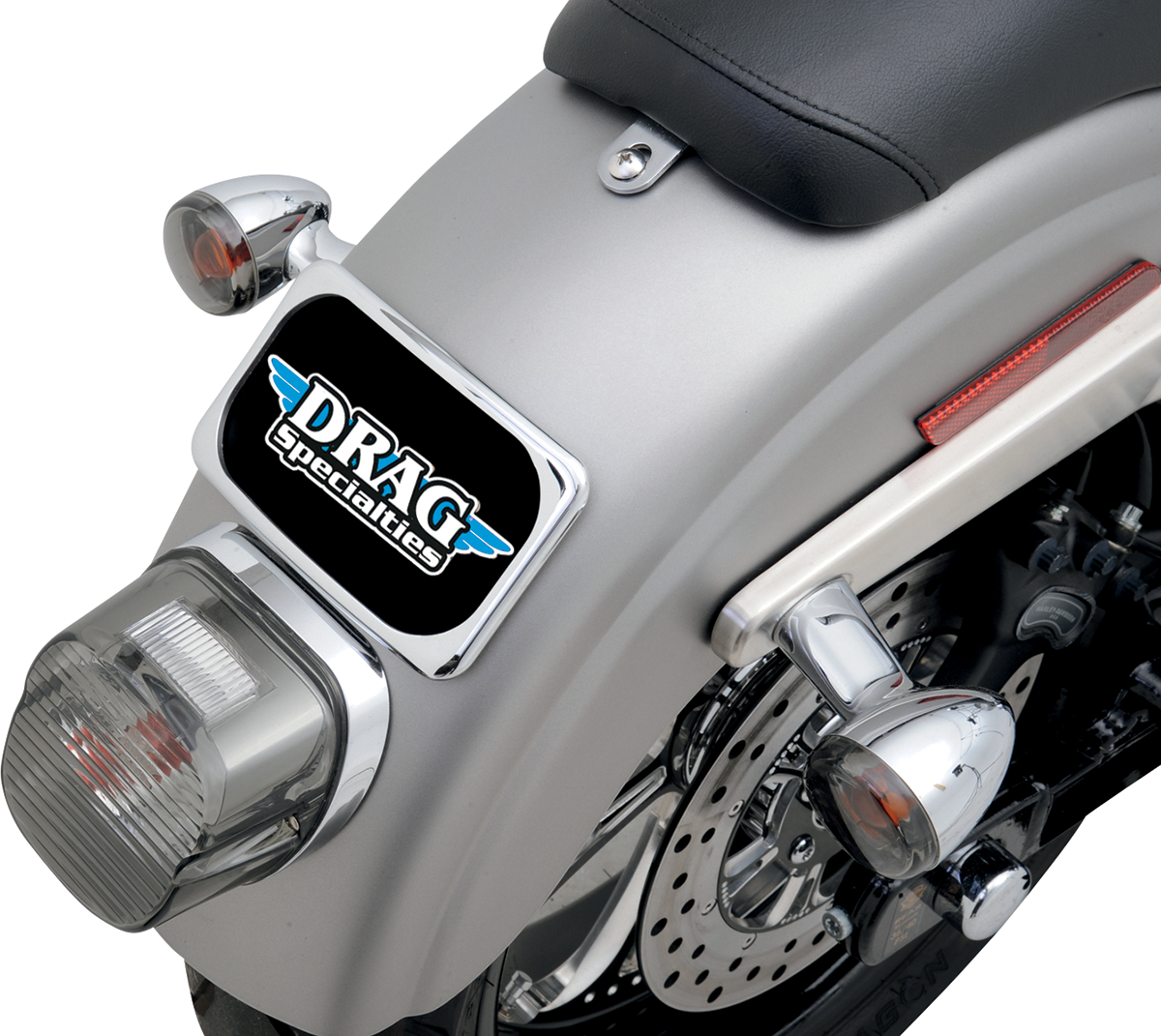 DRAG SPECIALTIES Small Radius Three-Bolt Style License Plate Mount Assembly