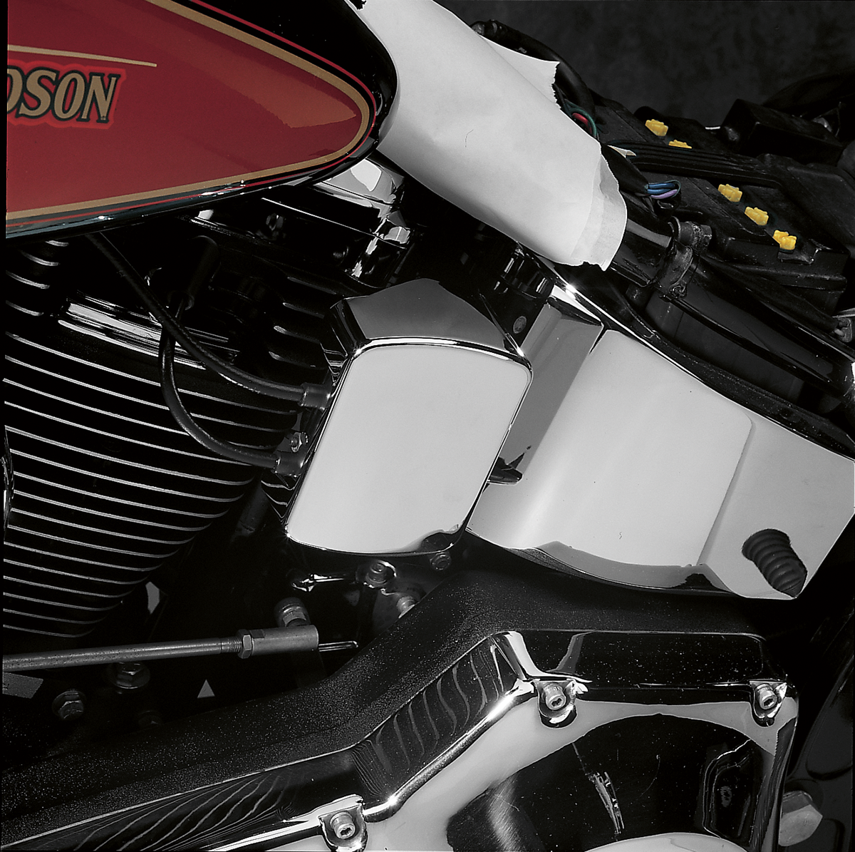 DRAG SPECIALTIES Smooth Coil Cover - Chrome DS-376601