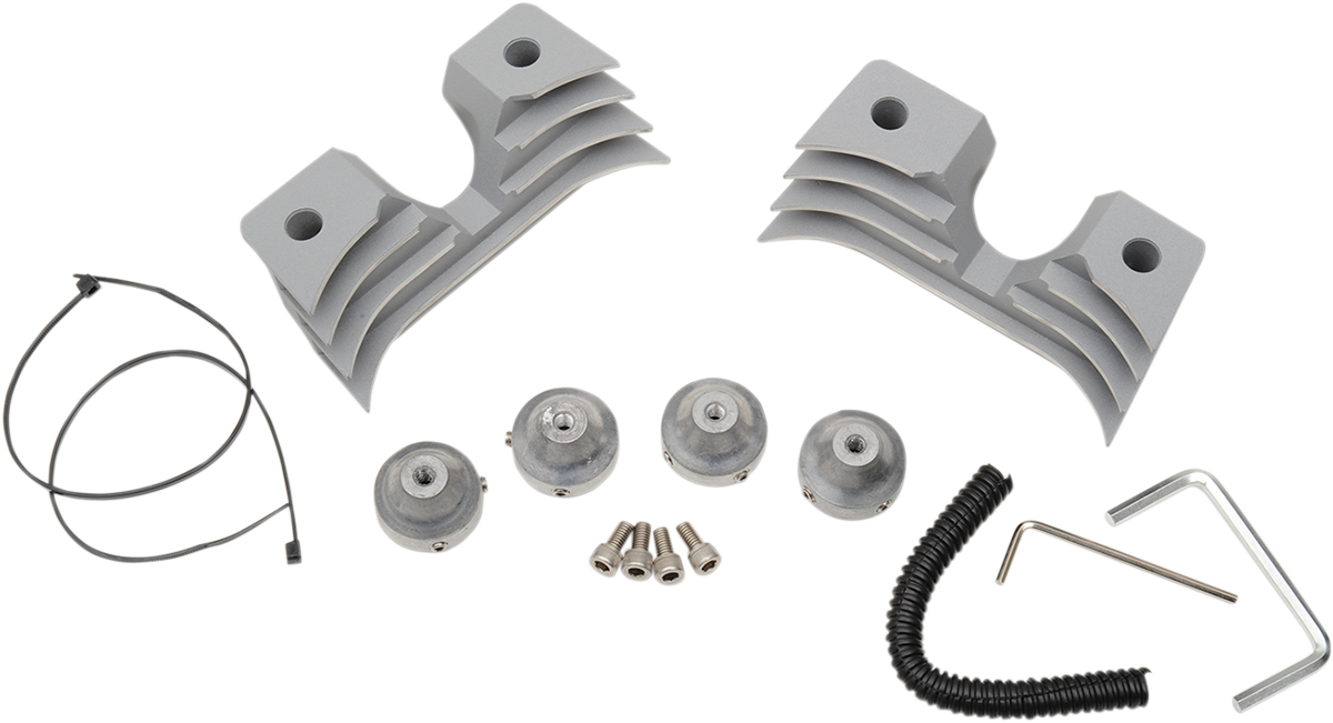 DRAG SPECIALTIES Spark Plug/Head Bolt Cover - Spark Plug Cover / Silver / Sportster 0940-1316