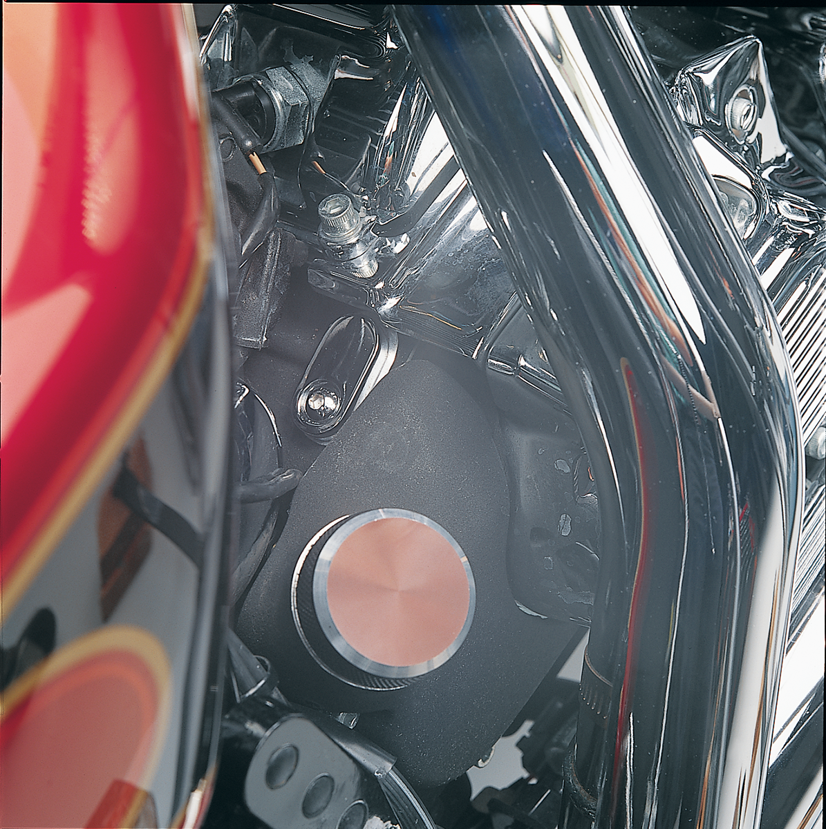 DRAG SPECIALTIES Speedometer Sensor Hole Plug - Electronic Speedometer Speed Sensor Hole Plug / Chrome / HD 2210-0029