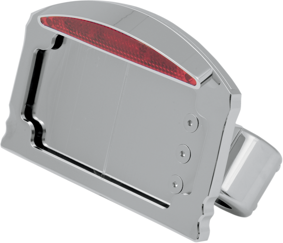 DRAG SPECIALTIES Swingarm Side Mount Half-Moon LED Taillight and License Plate Mount - LED Taillight/License Plate Mount / Half-Moon / Flat 2010-0734