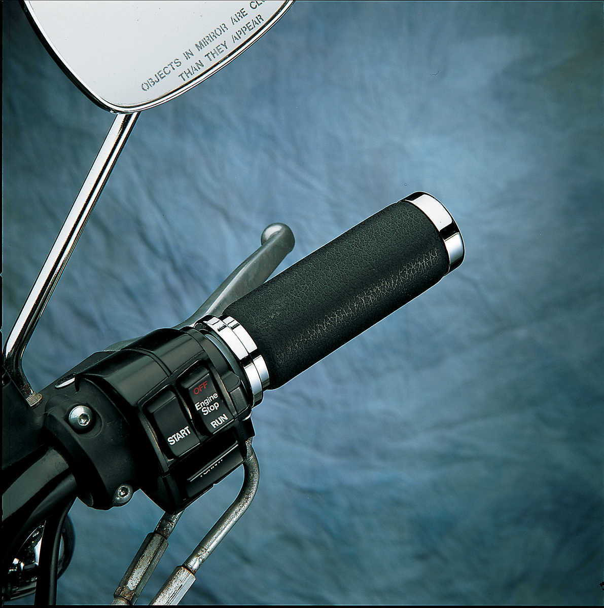 DRAG SPECIALTIES Textured Black Rubber Grips