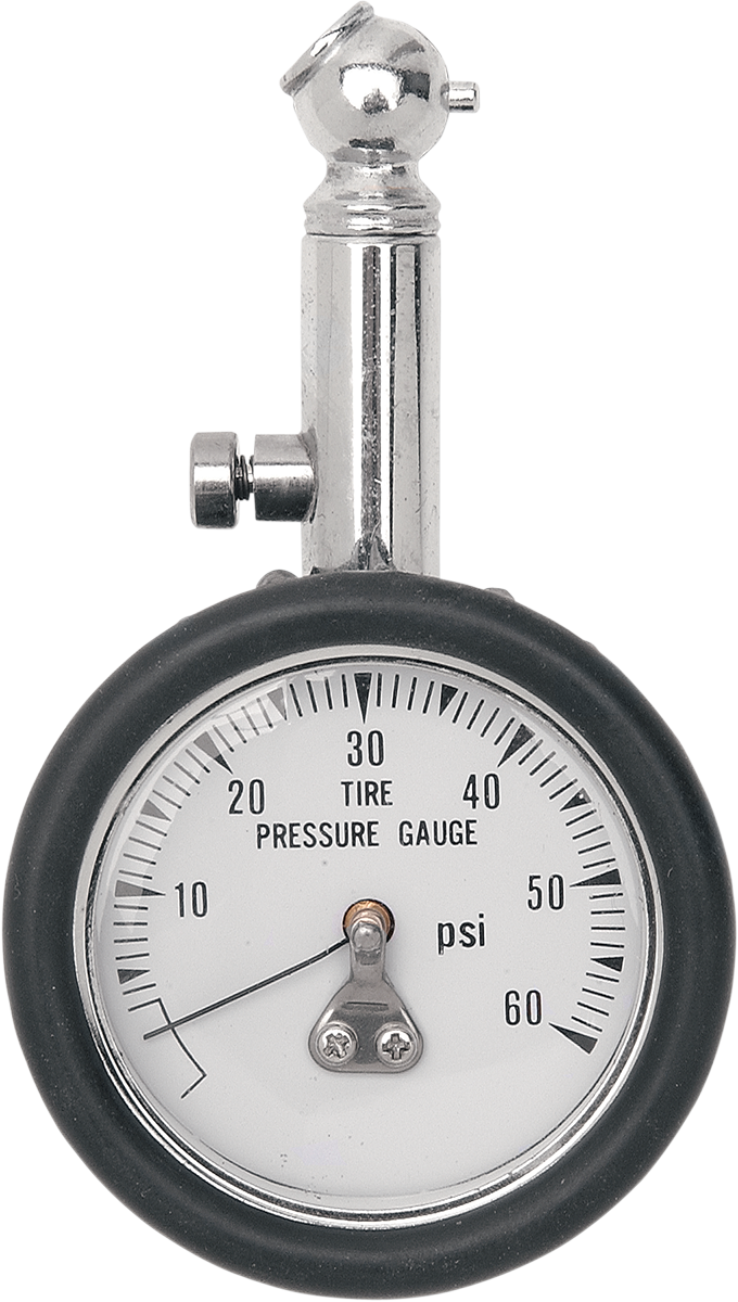 DRAG SPECIALTIES Tire Pressure Gauge - Gauge / Pressure / 60PSI / 45 Degrees 0363-0018