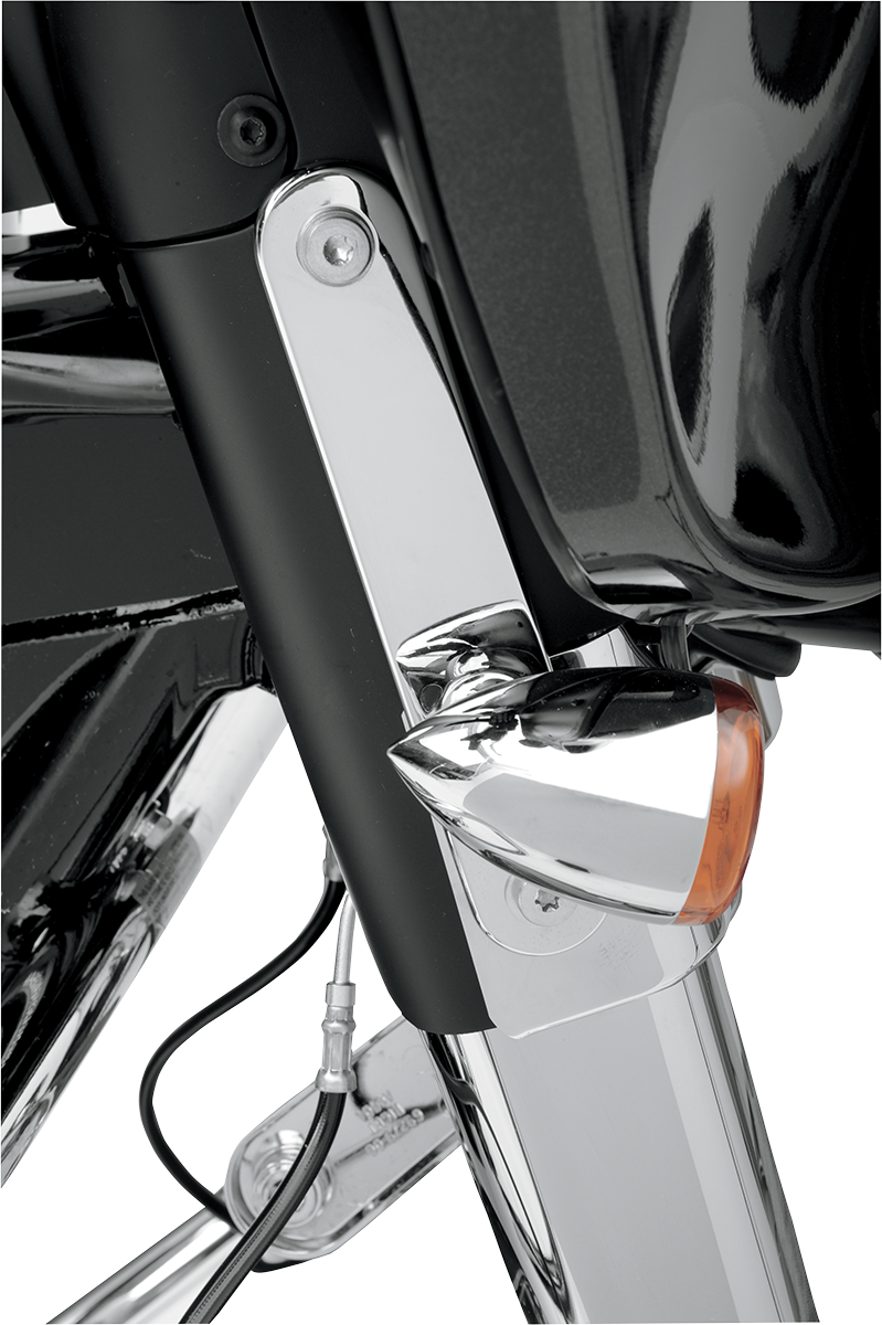 DRAG SPECIALTIES Turn Signal Relocation Mounts - Relocation Mount / Turn Signal / Chrome 2020-0396