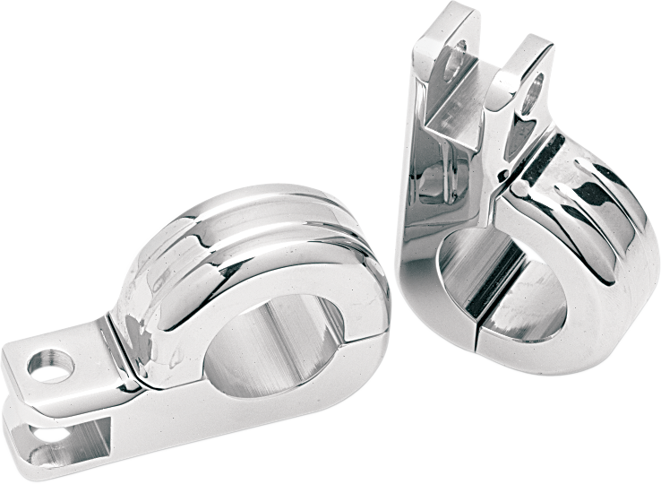 DRAG SPECIALTIES Two-Piece Foot Peg Clamps - Highway Foot Clamp / 1-1/4" 1611-2123