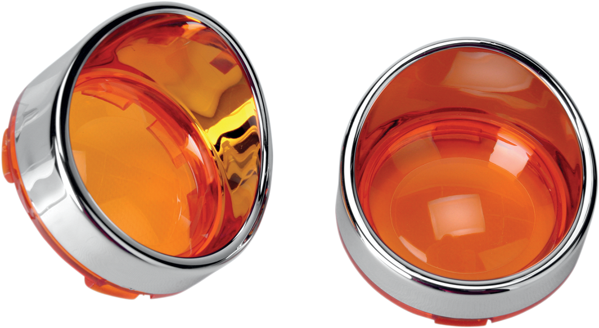 DRAG SPECIALTIES Visor-Style Bezel and Lens for Deuce-Style Turn Signals