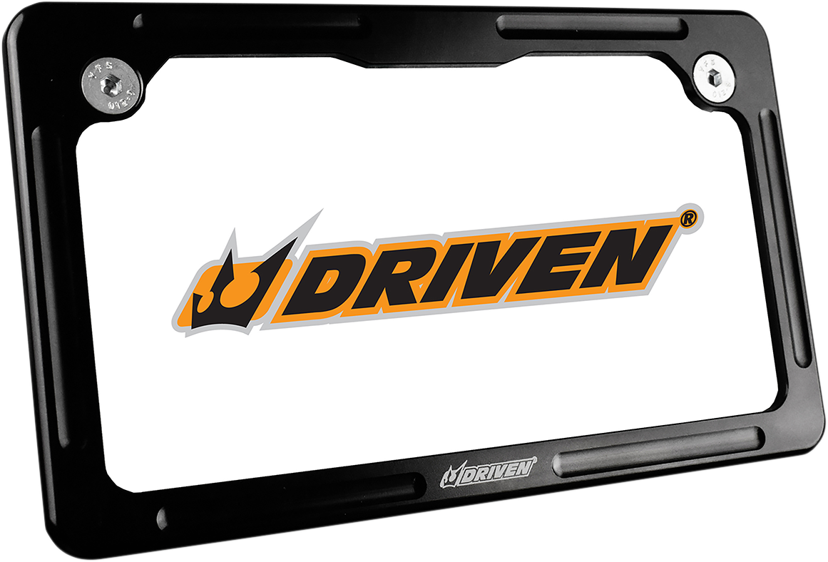 DRIVEN RACING License Plate Frame - Black 2030-1236