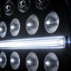 Eagle Lights 5 3/4" / 5.75" Slim Line Multi LED Projection Headlight - Black - Fits All 5 3/4" Harley-Davidson® and Indian® Headlight Buckets