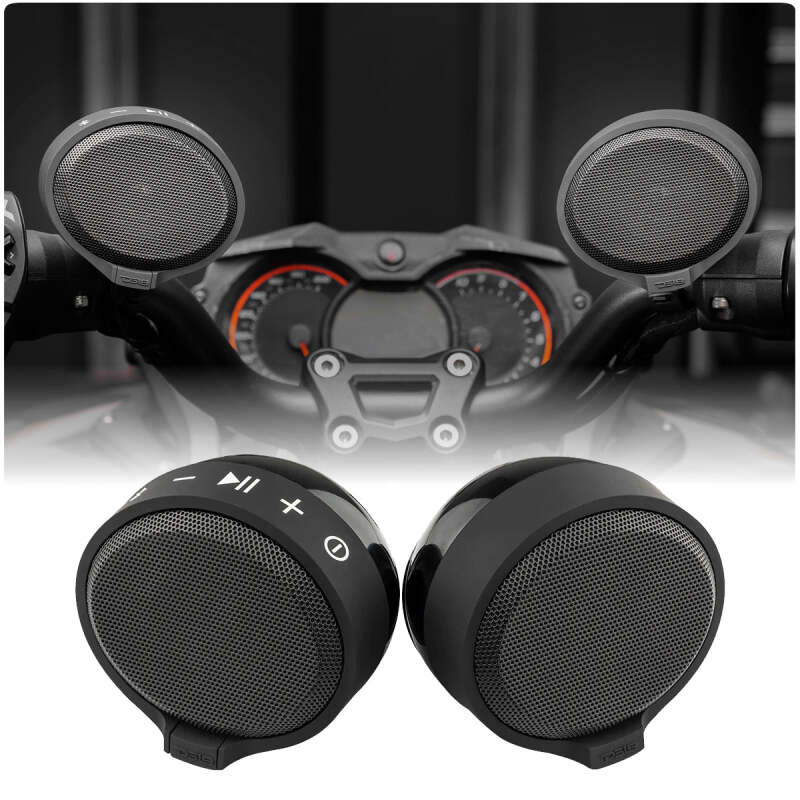 DS18 2.5in Handlebar Mount Speakers Full-Range Amplified Class D USB Port Water Resistant - RYDERBT