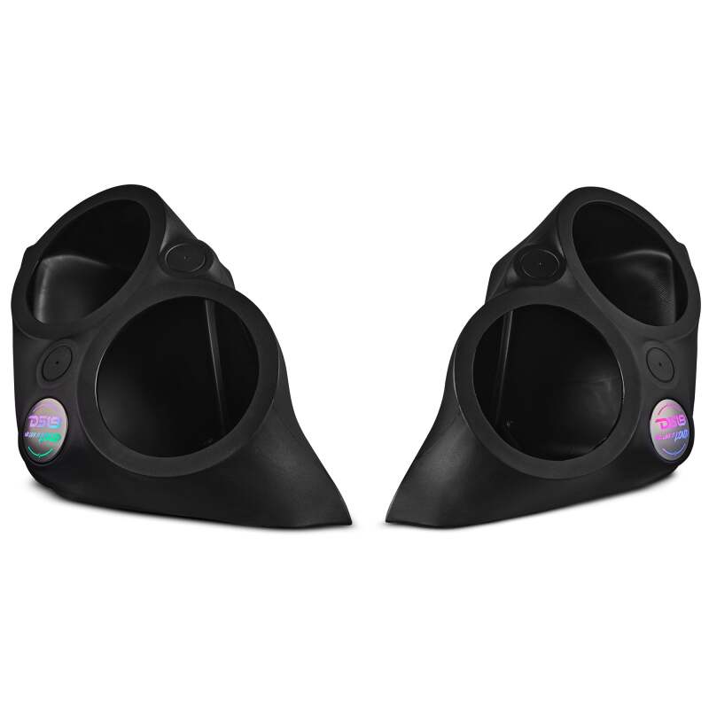 DS18 2015+ Polaris Slingshot Front Fender Dual 8in Speaker Enclosure w/ LEDs (Speakers Not Included) - SLG-F82