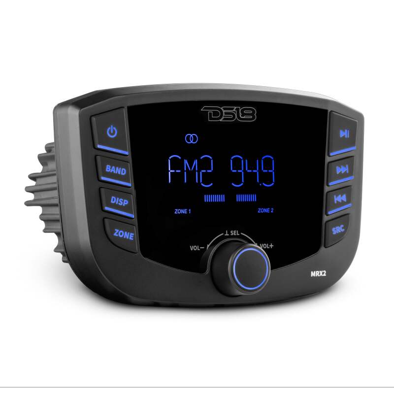 DS18 3in LCD screen 2 Zones 4 volts Output BT RDS 4 x 40 Watts Headunit - MRX2