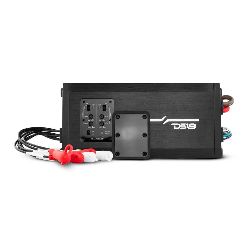 DS18 4-Channel Class-D Amp |Full-Range 4 x 150 Watts RMS at4 ohmIP67 Waterproof Rating - NXL-X600.4D