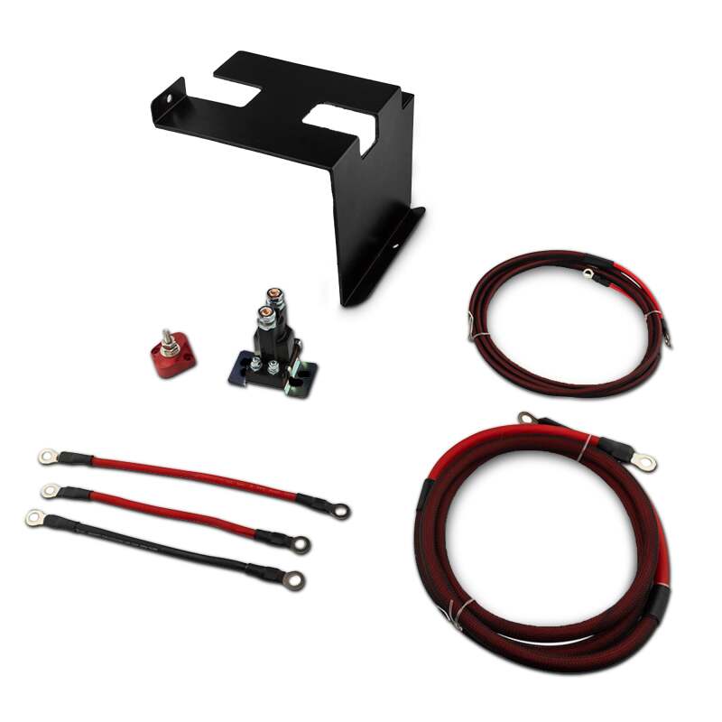 DS18 Dual Battery Upgrade 80 Amp Battery Isolator Fits 2 Batteries Wire & Battery Bracket Kit 2018-2024 - CA-X3DBATT
