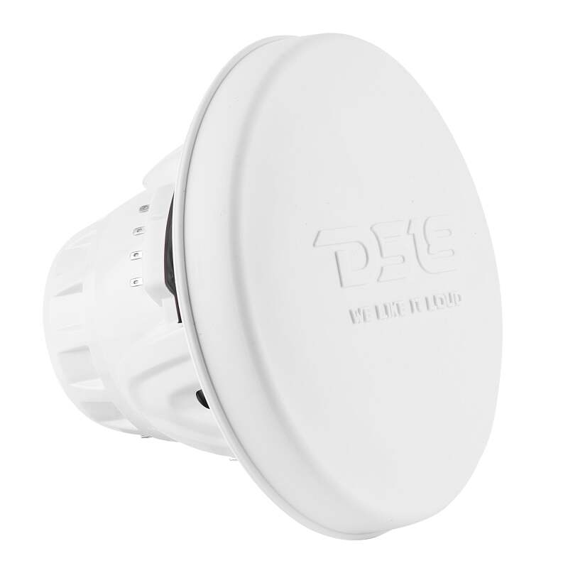 DS18 Hybrid Marine Speaker w/ Driver And RGB LEDs 6.5in 2-Way 250 Watts RMS 4 ohm White w/ Covers - NXL-6MD/WH