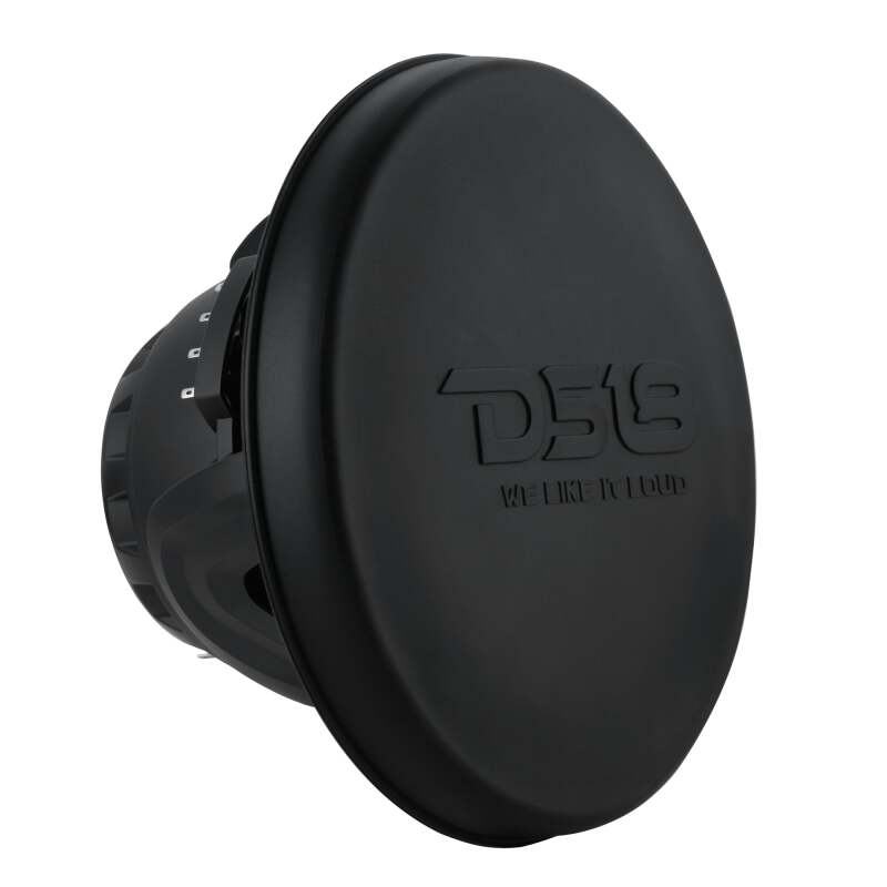DS18 Hybrid Marine Speaker w/ Driver And RGB LEDs 8in 2-Way 350 Watts RMS 4 ohm Black w/ Covers - NXL-8MD/BK