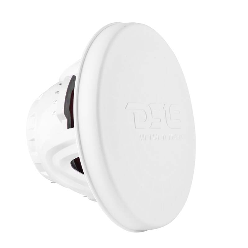 DS18 Hybrid Marine Speaker w/ Driver And RGB LEDs 8in 2-Way 350 Watts RMS 4 ohm White w/ Covers - NXL-8MD/WH