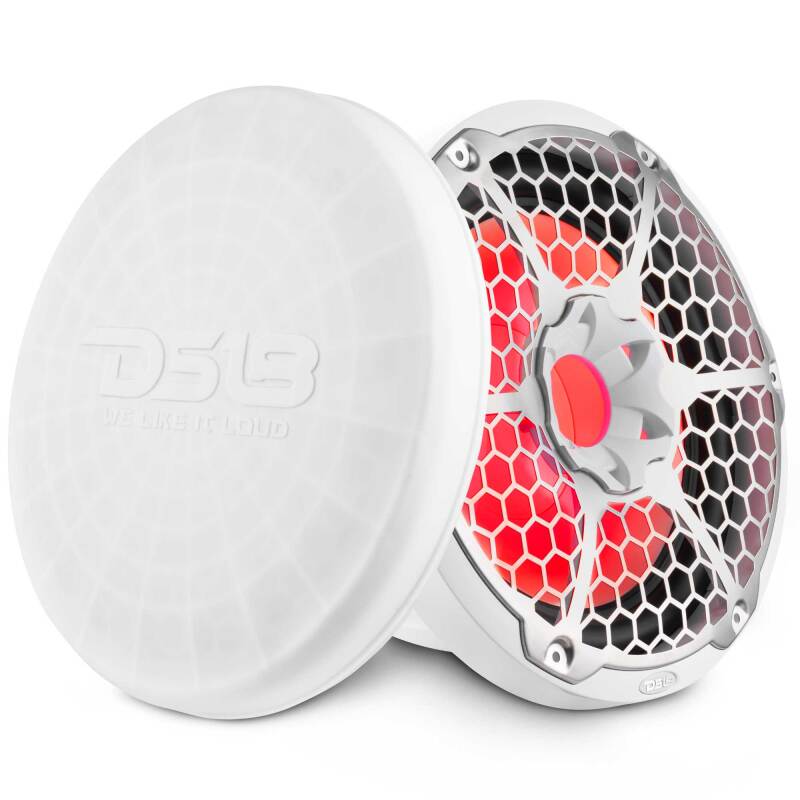 DS18 Marine Subwoofer w/ RGB Lights 12in 350 Watts RMS 4 ohm SVC White - NXL-12SUB/WH
