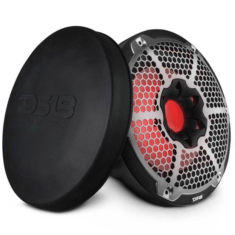 DS18 Subwoofer & Enclosure 10in 300 Watts RMS 4 ohm SVC Black w/ Covers - NXL-10SUB/BK
