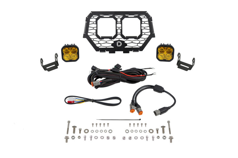 Diode Dynamics 2014-2018 Polaris RZR XP Stage Series LED Grille Kit - Pro Yellow Combo - DD7860