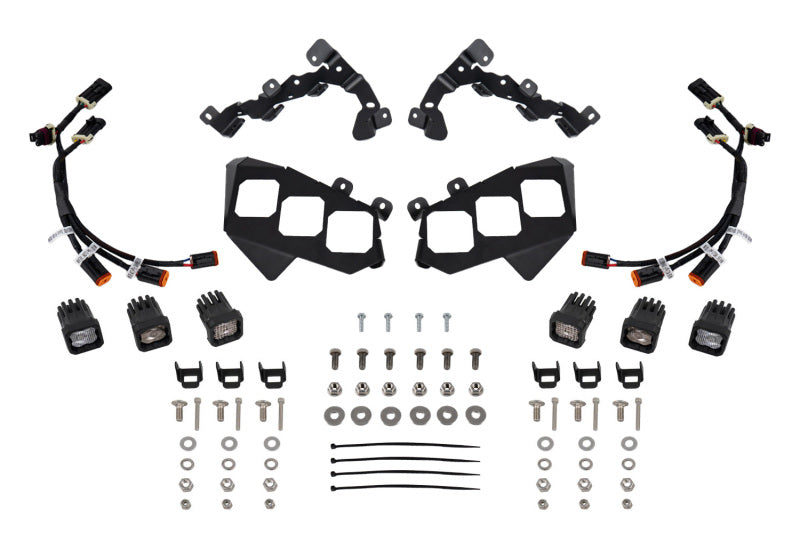 Diode Dynamics 2017-2024 Can-Am Maverick X3 C1 Headlamp Kit - Sport White ABL (Pair) - DD7887