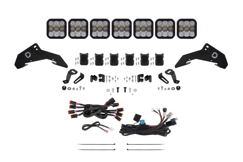 Diode Dynamics 2019-2025 Honda Talon SS5 Roof CrossLink Lightbar Pro Kit w/ Cool White Lens - DD7919