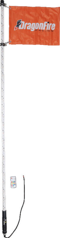 DragonFire Racing 6Ft Spiral Led Whip - Clear - 522805