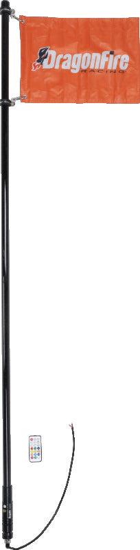 DragonFire Racing 6Ft Spiral Led Whip - Smoked - 522808