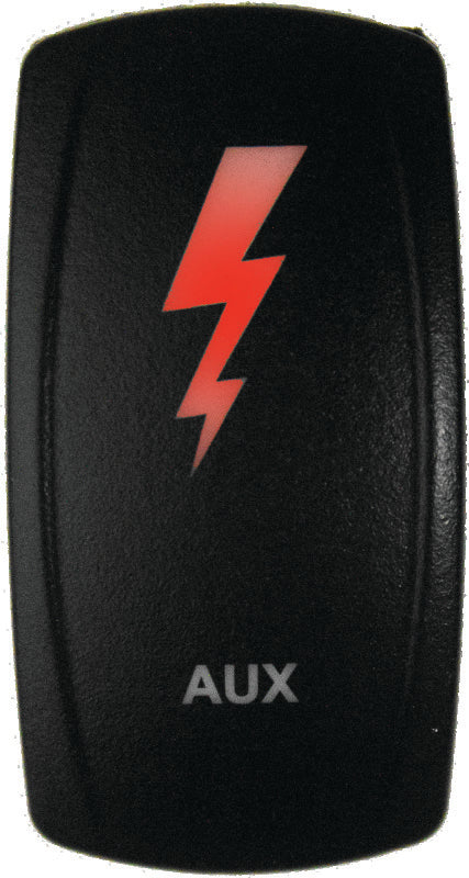 DragonFire Racing Lighted Switch Aux On/Off Red Led - 522629