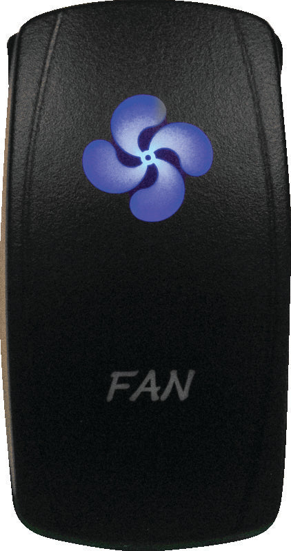 DragonFire Racing Lighted Switch Fan On/Off Blue - 521381
