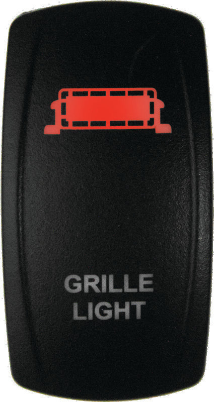 DragonFire Racing Lighted Switch Grill Light On/Off Red - 522619