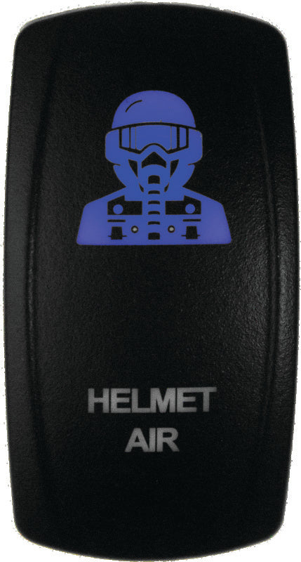 DragonFire Racing Lighted Switch Hel Air On/Off Blue - 522616
