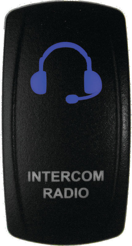 DragonFire Racing Lighted Switch Int/Rad On/Off Blue Led - 522626