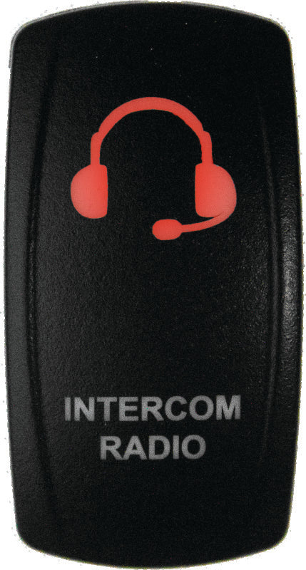 DragonFire Racing Lighted Switch Int/Rad On/Off Red Led - 522627