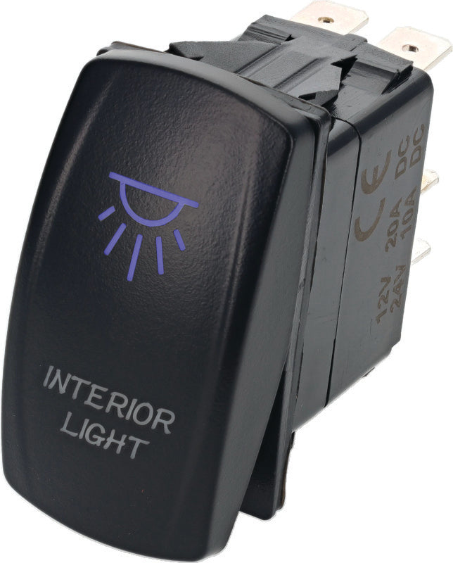 DragonFire Racing Lighted Switch On/Off Blue - 521377