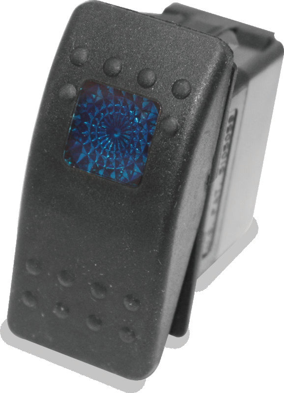 DragonFire Racing Lighted Switch On/Off Rocker Switch Blue Lite - 520981