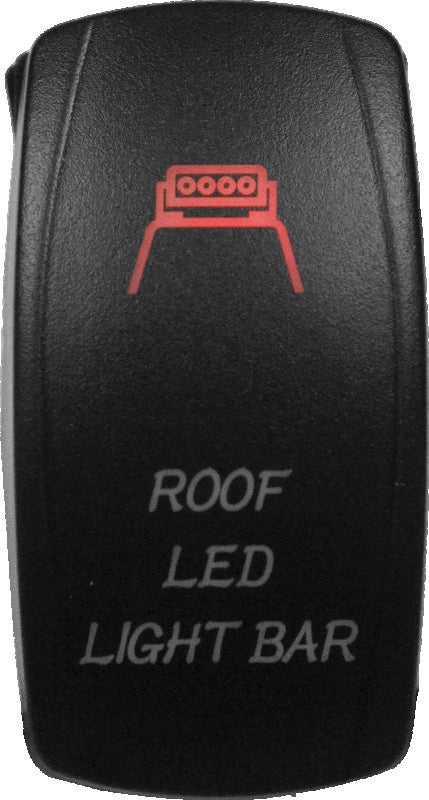 DragonFire Racing Lighted Switch Roof Led On/Off Red - 521396