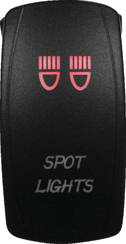 DragonFire Racing Lighted Switch Spot Light On/Off Red - 521386