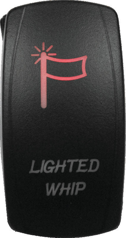 DragonFire Racing Lighted Switch Whip On/Off Red - 521394