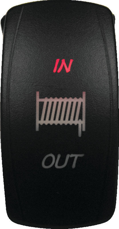 DragonFire Racing Lighted Switch Winch In/Out Red - 521374