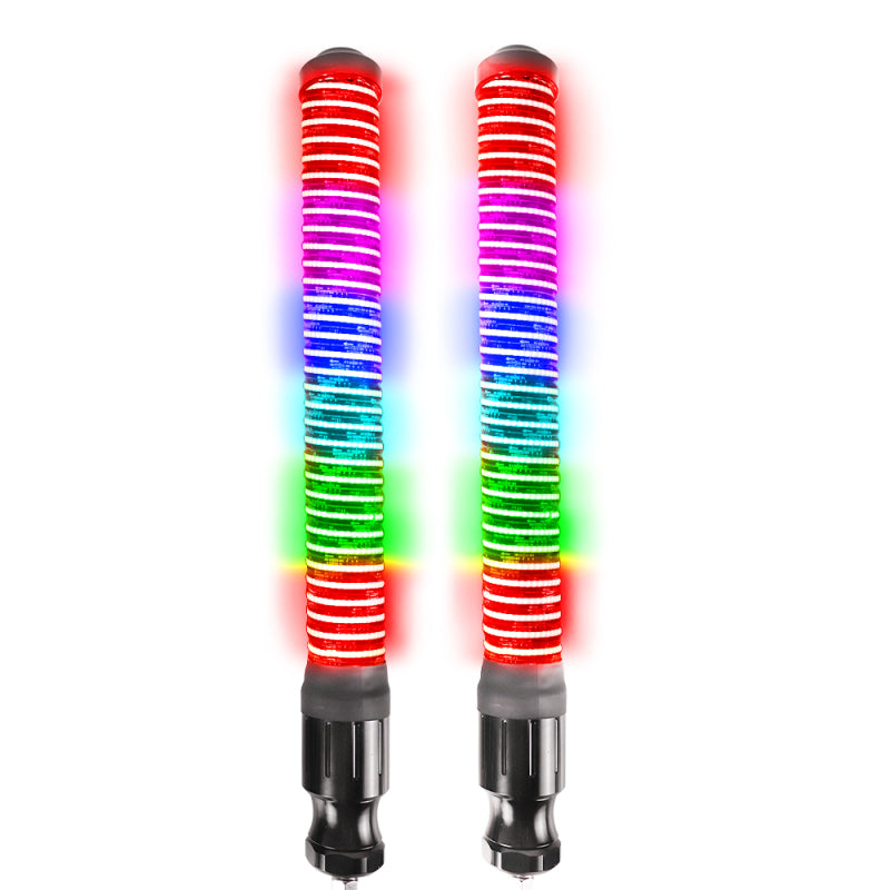 DragonFire Racing WarWhip Largos - 2 in x 2 ft RGB Quick Release - pair - 523235